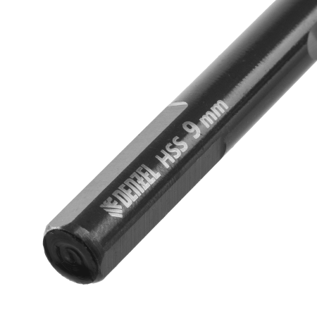 Сверло по металлу DENZEL 9 мм, HSS-Tin, Golden Tip, 8 шт.