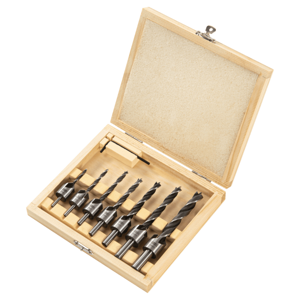 Набор сверл зенкеров по дереву DENZEL 3-10 мм, 7 шт