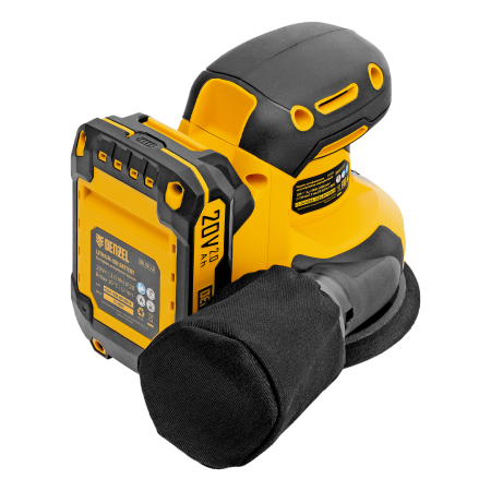 Машина шлифовальная эксцентриковая аккумуляторная DENZEL CROSH-20-125, Li-Ion, 20 В