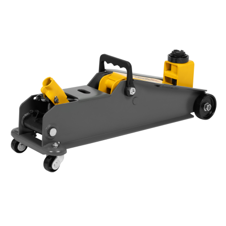 Домкрат гидравлический подкатной с фиксатором DENZEL 3 т, 190-532 мм, SUV