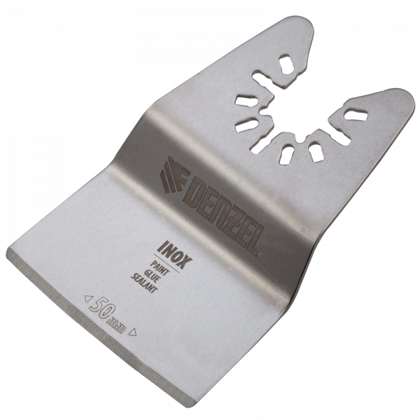 Насадка для МФИ DENZEL 782317 шабер полукруг, Inox, для снятия краски, 50 мм