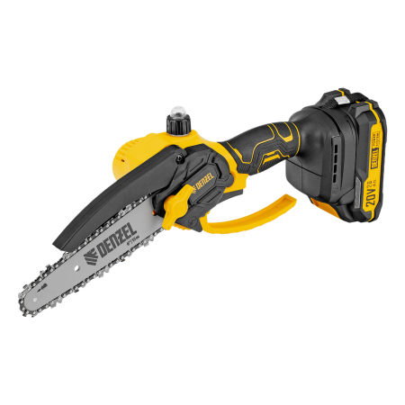 Цепная мини-пила аккумуляторная бесщет. DENZEL CCS-150, шина 150 мм, Li-Ion, 20 В