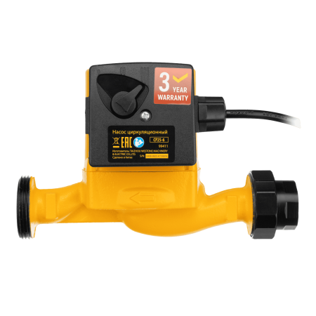 Циркуляционный насос DENZEL CP25-6, напор 6 м, 50 л/мин, 1 м кабель, монт. длина 180 мм