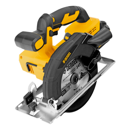 Пила циркулярная аккумуляторная DENZEL CCSH-20-165, 165 мм, Li-Ion, 20 В