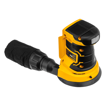 Машина шлифовальная эксцентриковая аккумуляторная DENZEL COS-125-0, 18В Li-Ion