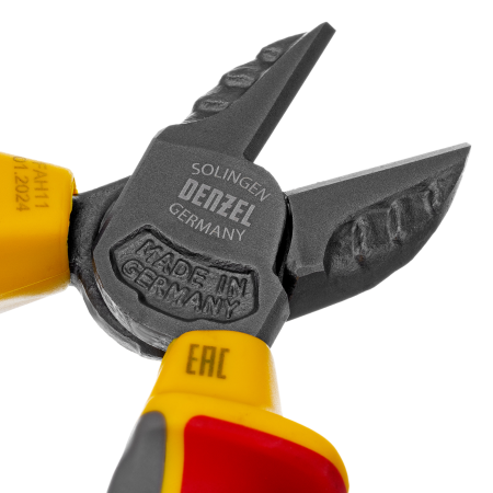 Бокорезы DENZEL диэлектрические рукоятки, до 1000 В, трехкомпонентные рукоятки, 180 мм