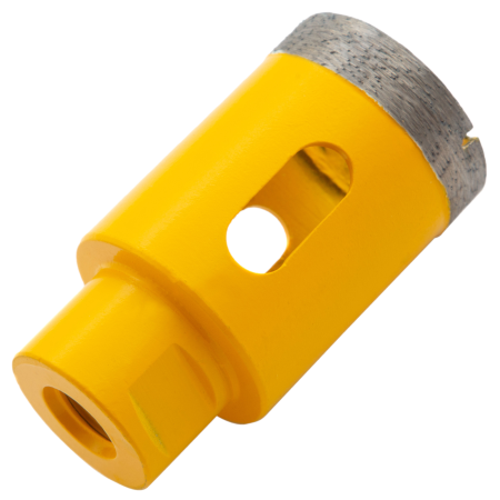 Сверло алмазное по керамограниту DENZEL 72687, 40 мм, М14, мокрая резка Сверло алмазное по керамограниту DENZEL 72687, 40 мм, М14, мокрая резка