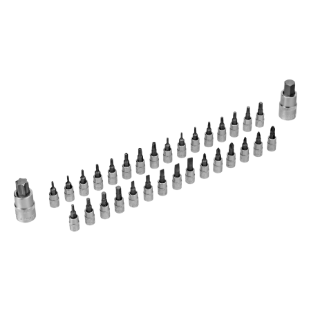 Набор инструментов DENZEL 1/2", 1/4", CrV, S2, пластиковый кейс, 194 предмета