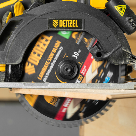 Пильный диск по ламинату DENZEL ф185 х 30 мм, 60 зубьев