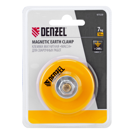 Клемма магнитная для сварочных работ DENZEL 97559 «масса»