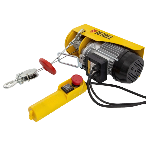 Тельфер электрический DENZEL TF-250, 0.25 т, 540 Вт, высота 12 м, 10 м/мин