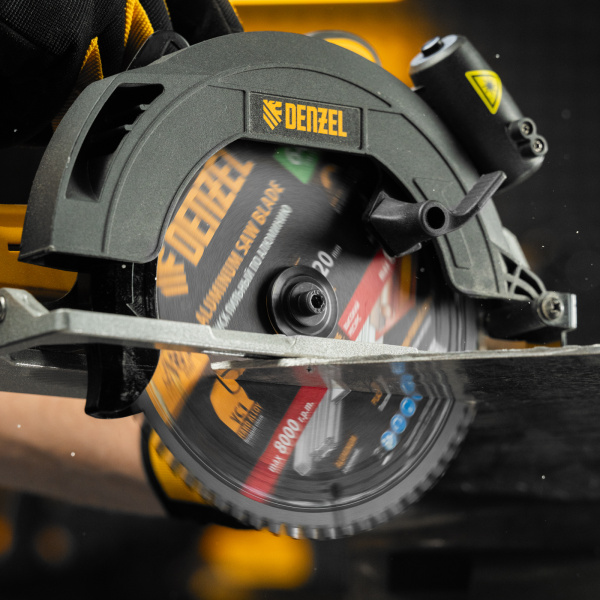 Пильный диск по алюминию DENZEL ф185 х 20 мм, 64 зубьев