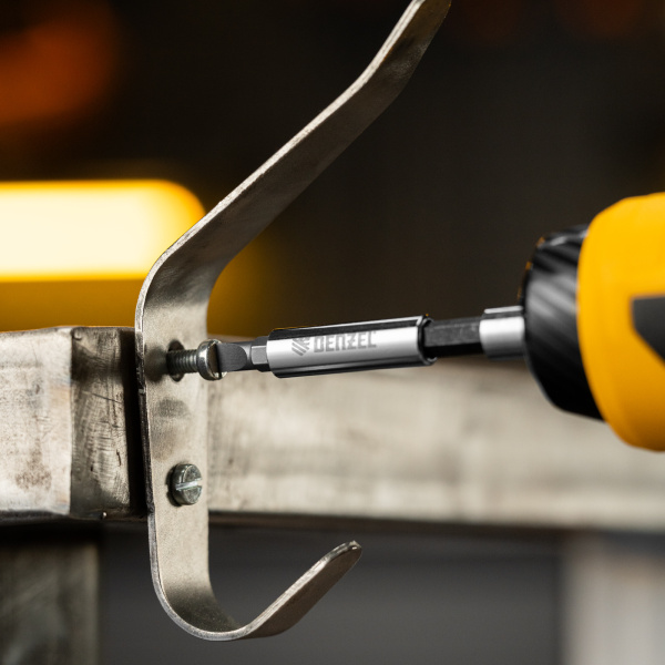 Набор бит с магнитным держателем DENZEL S2, 8 шт.