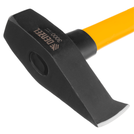 Колун-кувалда DENZEL 3000 г, кованая, фибергласовая  рукоятка c TPR покрытием, 880 мм