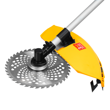 Триммер бензиновый DENZEL DT-52E, 52 см3, неразъемная штанга, электростартер, состоит из 2 частей