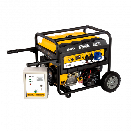 Генератор бензиновый DENZEL PS 90 EA, 9.0 кВт, 230В, 25 л, электростартер