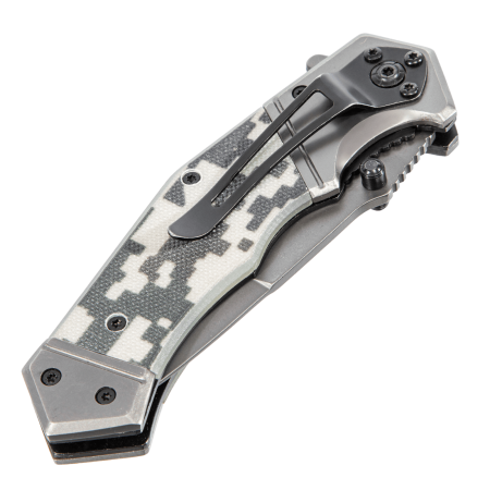 Нож складной DENZEL многоцелевой, системы Liner-Lock, с накладкой G10 на эргономичной рукоятке