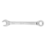Ключ комбинированный трещоточный DENZEL, 16 мм, CrV, матовый хром