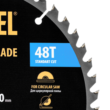 Пильный диск по дереву DENZEL ф235 х 30 мм, 48 зубьев