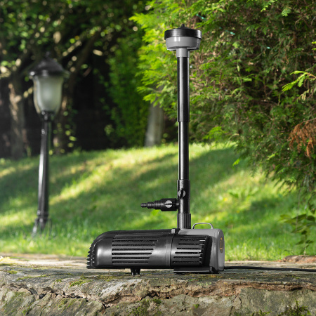 Насос фонтанный DENZEL FNP90-39, 92 Вт, подъем 3,9 м, 3200 л/ч, колокольчик/каскад/гейзер