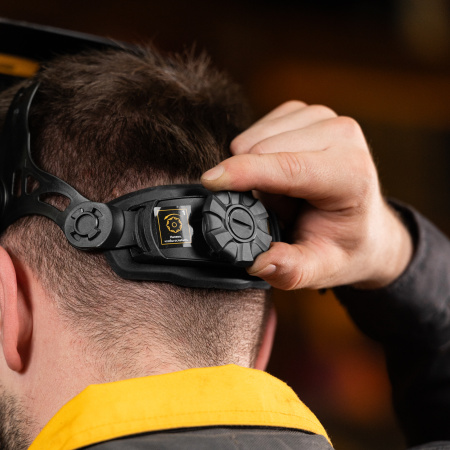 Щиток защитный лицевой DENZEL (маска сварщика) F9, см. окно 100x60, Real Color, DIN 4-8/9-13