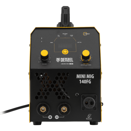 Аппарат инвертор. полуавтомат. сварки DENZEL Mini MIG-140FG, 140 А, ПВ 60%