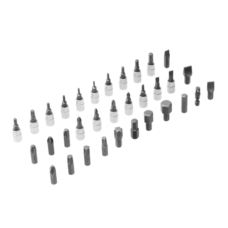 Набор инструментов DENZEL 1/2", 1/4", CrV, S2, пластиковый кейс, 94 предмета