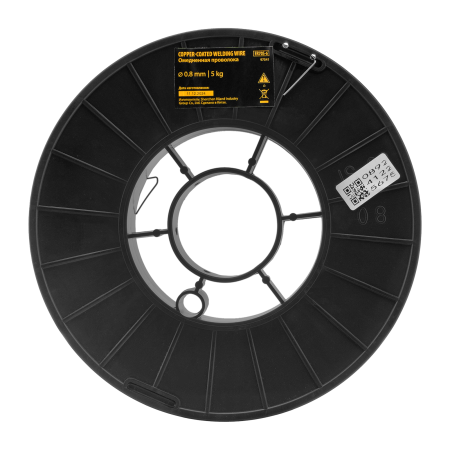 Омедненная проволока Denzel ER70S-6, диам. 0,8 мм, 5 кг, диам. катушки D200 