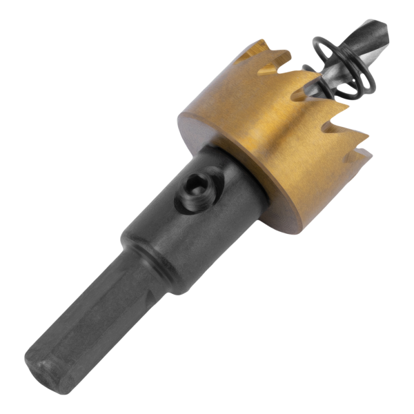 Коронка по металлу DENZEL 724103, 22 мм, HSS, нитридтитановое покрытие