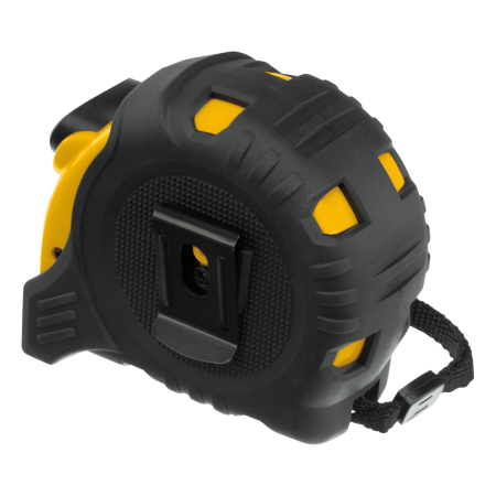 Рулетка DENZEL 5м х 25мм, обрезиненный корпус, автоматическая фиксация