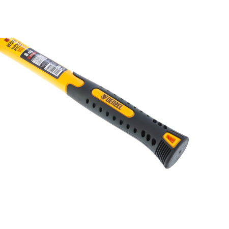 Киянка резиновая DENZEL 8 oz, черная резина, фибергласовая рукоятка