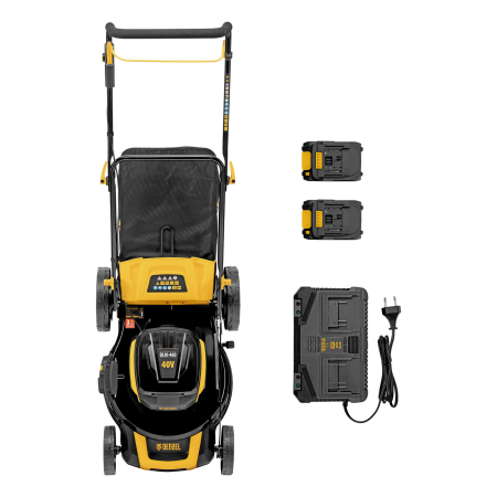 Газонокосилка аккумуляторная бесщет. DENZEL DLM-460, 460 мм, травосб. 65 л., Li-Ion, 40 В