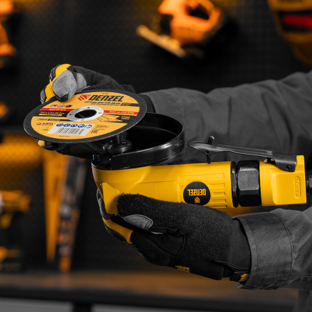 Пневматическая углошлифовальная машина DENZEL AG125, 11000 об/мин, 125 мм, 186 л/мин