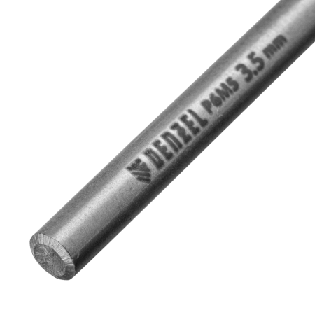 Сверло спиральное по металлу DENZEL 3,5 x 70 мм, Р6М5, Golden Tip, 2шт.