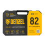Набор инструментов DENZEL 1/2", 1/4", CrV, S2, пластиковый кейс, 82 предмета