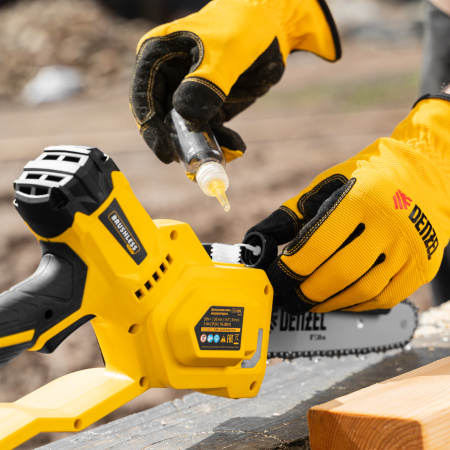 Цепная мини-пила аккумуляторная бесщеточная DENZEL СCS-200BL, шина 200 мм, Li-Ion, 20 В