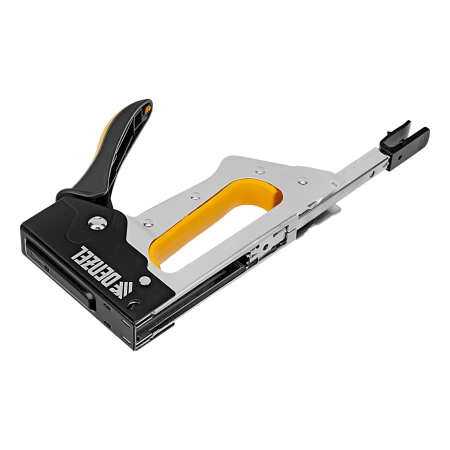 Степлер металлический DENZEL скобы в комплекте, 2К рукоятка, тип 53, 6-10 мм