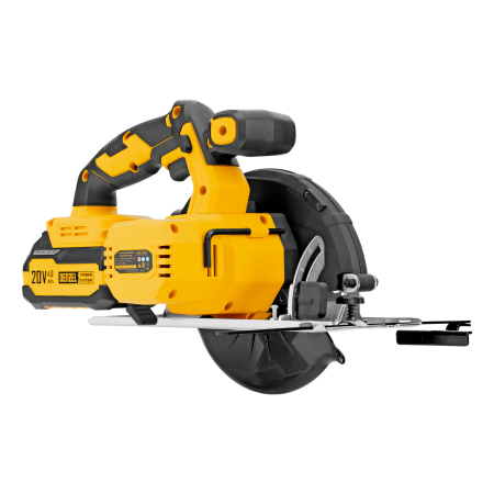 Пила циркулярная аккумуляторная DENZEL CCSH-20-165, 165 мм, Li-Ion, 20 В