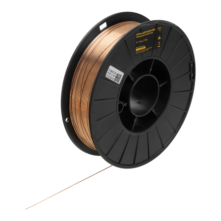 Омедненная проволока Denzel ER70S-6, диам. 1 мм, 5 кг, диам. катушки D200