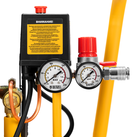 Компрессор воздушный DENZEL BCI2300/50, 2.3 кВт, ременный привод, 50 литров, 400 л/мин