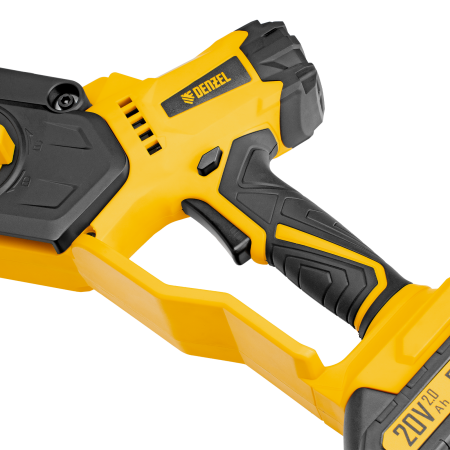 Цепная мини-пила аккумуляторная бесщеточная DENZEL СCS-200BL, шина 200 мм, Li-Ion, 20 В