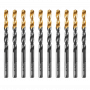 Сверло по металлу DENZEL 7 мм, HSS-Tin, Golden Tip, 10 шт.