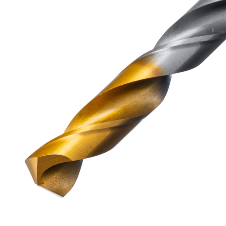 Сверло спиральное по металлу DENZEL 11 x 142 мм, Р6М5, Golden Tip 