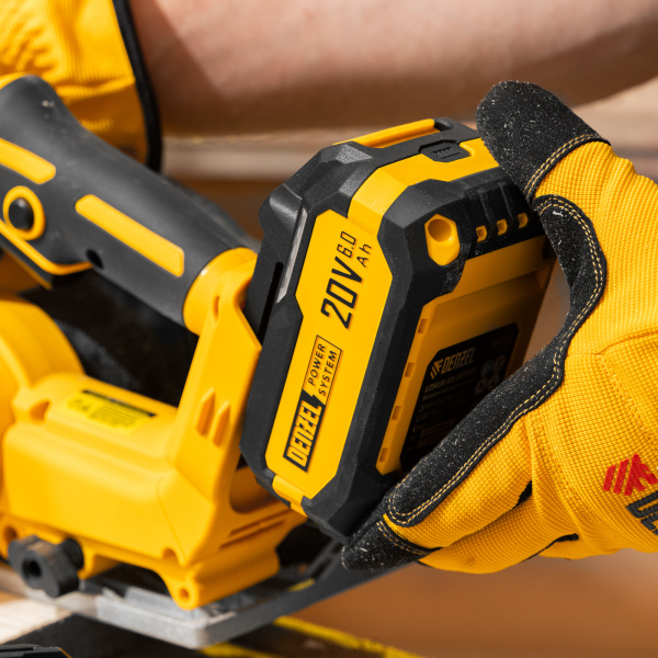 Батарея аккумуляторная DENZEL BH-20-6.0, Li-Ion, USB, 20 В, 6,0 Ач