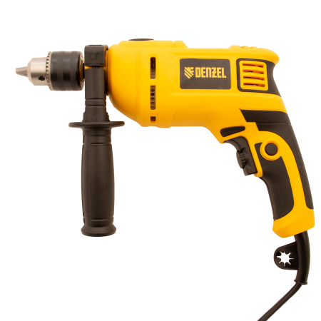 Ударная дрель DENZEL ID-750, 750 Вт, 0-3000 об/мин, 48000 уд/мин