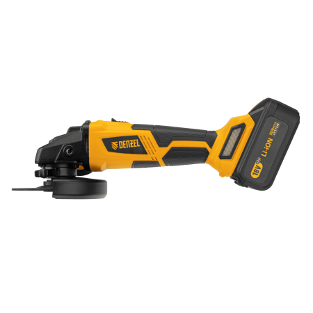 Машина углошлифовальная аккумуляторная бесщеточная DENZEL BLG-IB-18-125-4, Li-ion, 18 В
