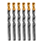 Сверло по металлу DENZEL 12 мм, HSS-Tin, Golden Tip, 6 шт.