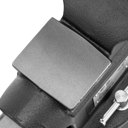 Тиски слесарные DENZEL BVH-150, 150 мм, поворотные, стальная направляющая, с наковальней