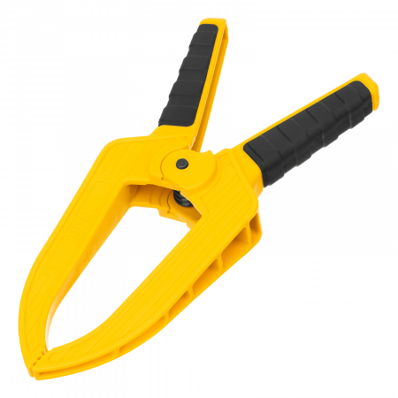 Струбцина клещеобразная DENZEL удлиненная 75 х 110 мм двухкомпонентные рукоятки