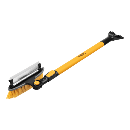 Щетка-сметка со скребком DENZEL телескоп, поворотная голова, водосгон 950-1320 мм